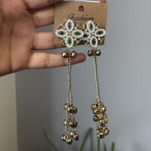 Kashmiri Jhumka - Dark Green