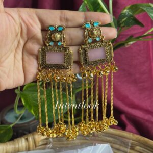 Kashmiri Earring - Pink